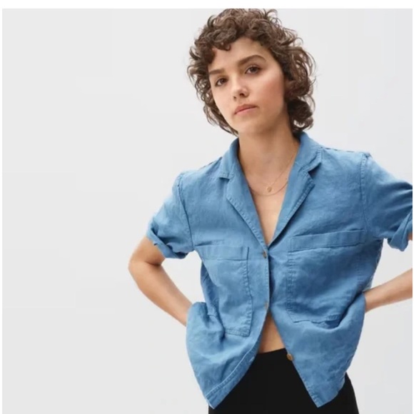 Everlane Tops - Everlane the linen workwear shirt S